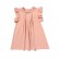 INS princess dress lace flying flying sleeve solid color linen girls dress Terminal childrens dress