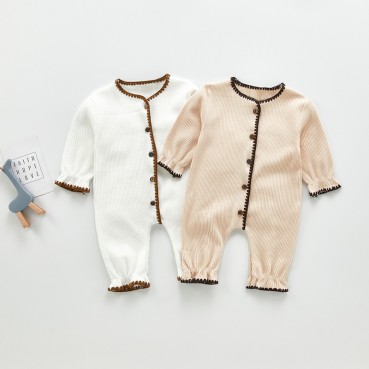 INS baby childrens autumn newborn clothes roller baby continuous clothes pure cotton long sleeves