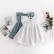 INS explosive girls dress cotton linen pure color flying sleeve skirt infant princess dress new girl dress