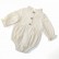 New long-sleeved cotton and linen newborn clothing solid color flying sleeves lace neck babies in childrens clothing