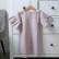 2021 new solid color cotton linen comfortable middle sleeves baby pleated skirt girl princess dress custom