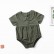 New childrens clothing cotton and linen solid color newborn baby lobby girls ridiculous clothing shot outside climbing