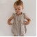 INS explosion models baby lingerie new solid color rope linen breathable hare girls