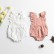 INS explosion models summer cotton linen baby flying sleeve straps lingerie newborn solid color ha clothing