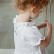 INS new girl lace small round collar cotton linen short-sleeved small fresh dress children dress