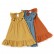 New explosion models solid color girls dress cotton and linen loose comfortable pleated skirt childrens dress