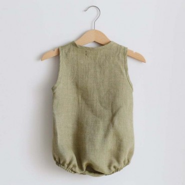 Summer newborn cotton and linen bouncing solid color childrens climbing factory spot wholesale