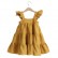 INS new solid color cotton and linen dress girl Bohemian puk skirt sleeveless cake skirt girl dress