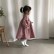 20 new girls Sad cotton linen lanterns 9 points sleeves small clear new A word dress autumn long sleeve