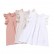 INS princess dress lace flying flying sleeve solid color linen girls dress Terminal childrens dress