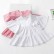 INS new girl lace cake skirt solid color cotton and linen girl princess dress fashion girl three-layer skirt children