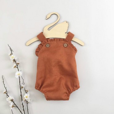 Explosion models cotton and linen newborn clothing cargo color baby cross straps joint hot sale