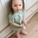 New childrens clothing cotton and linen solid color newborn baby lobby girls ridiculous clothing shot outside climbing