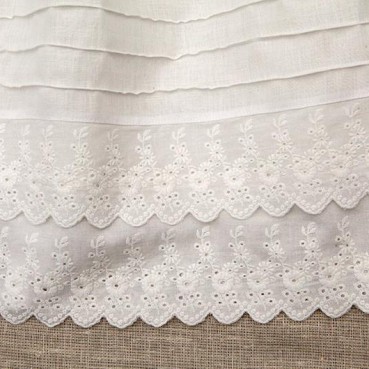 New custom solid color fashion girls dress cotton linen lace lace princess skirt childrens dress custom