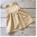 New girls dress girl sleeveless dress cotton and linen solid color flower side pleated skirt childrens dress