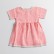 New little childrens skirt lace short-sleeved solid color cotton and linen girls dress childrens dress