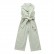 [Woven] girls simple fashion continuous pants solid color small children lapel sleeveless waistband trousers summer