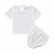 [Woven] Explosive models summer simple cotton and linen baby childrens childrens dress solid color set short sleeve