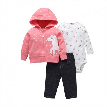 Europe and the United States spring and autumn baby suit men and women baby long sleeve hooded sweater ha clothing