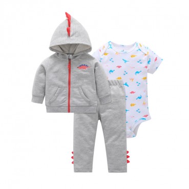 Infant cotton clothing newborn imitation lamb hooded coat haha ​​clothing suit