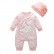 [Knitting] Infant long sleeve Romper Spring wave point sweet cute newborn baby climbing clothes long lace rabbit