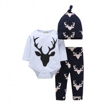 Autumn INS explosion hot sale baby young children boys 3 pieces of factory direct wholesale