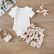 New baby clothing set cotton summer print fashion European and American baby haha ​​clothing shorts two-piece