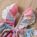 Girls swimsuit suit summer print fashion seaside beach swimming strap clothes childrens water sports clothes