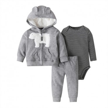 Europe and the United States spring and autumn baby suit men and women baby long sleeve hooded sweater ha clothing