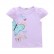 Summer girl cute cartoon butterfly short-sleeved T-shirt tidal biography childrens alphabet cotton candy color