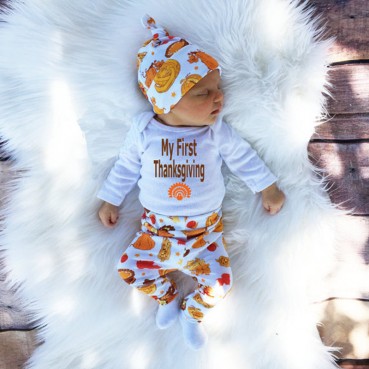 INS autumn and winter explosion childrens clothing 0-3 years old baby 哈衣 baby package three-piece hot batch