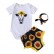 Fashion new baby baby summer suit cotton short sleeve print cartoon baby T-shirt short sleeve set wholesale