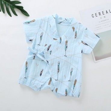 INS newborn lunar clothing short-sleeved tessellet with short-family baby and still served in summer