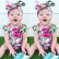 Baby clothing summer baby sleeveless coat flower printing hai clothes + hair band hot batch