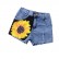 Tong suit INS childrens clothing childrens sleeveless sunflower vest + denim short pants boy suit