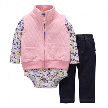 Autumn hot childrens suit children jacket + hare + trousers three-piece suit