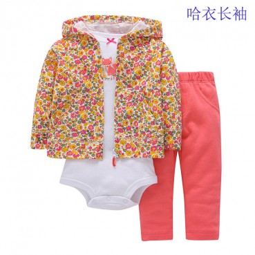 Autumn hot childrens suit children jacket + hare + trousers three-piece suit