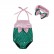 Spot infant girl summer mermaid bow troops