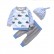 Childrens clothing hot batch boys sweater set mens baby casual three-piece cute whale set