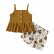 New girl summer clothing set print vest shorts two-piece sleeveless clothes hot sale