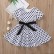 Summer new childrens dress European beauty wave point bow short-sleeved skirt children princess skirt