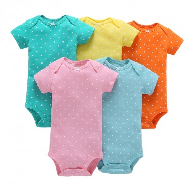 Baby bag fart, five-piece short sleeve, Foshan childrens wear new summer triangle hanie baby romper