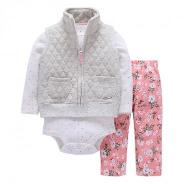 Autumn hot childrens suit children jacket + hare + trousers three-piece suit