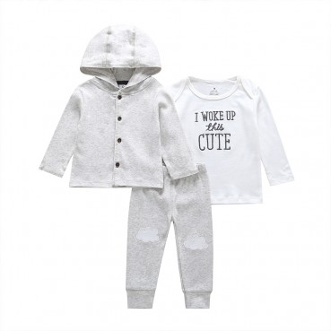 Autumn hot childrens suit children jacket + hare + trousers three-piece suit