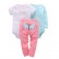 New infant mens baby cotton coat + trousers three sets of sets