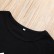 New boys t-shirt black cotton short-sleeved letter round neck hot sale