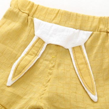 Childrens summer baby baby bunny ear casual shorts baby hundred hot pants Childrens sandy beach shorts