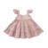 [Woven] Summer European and American baby girl girls lace solid color cotton hanging dress dress children skirt hot