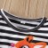 [Knit] girls dress long sleeve cartoon striped butterfly childrens mesh skirt fashion childrens clothing spring