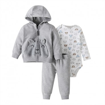 Europe and the United States spring and autumn baby suit men and women baby long sleeve hooded sweater ha clothing